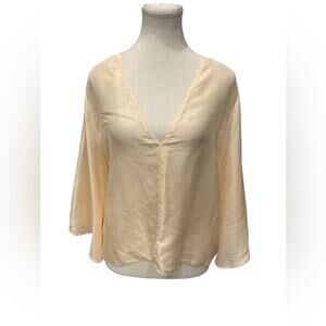 Forte Forte  V-Neck Cape Silk Top